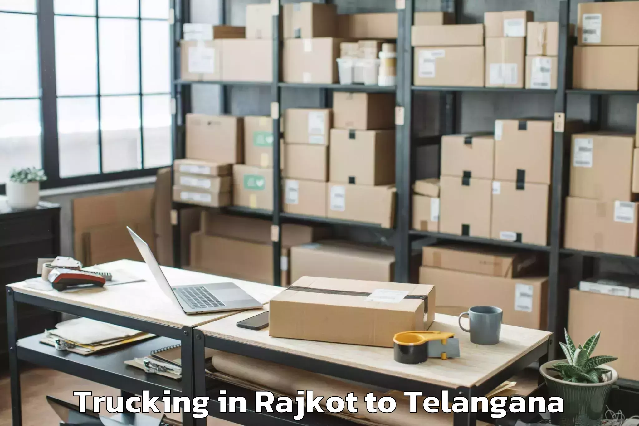 Affordable Rajkot to Mahabubabad Trucking